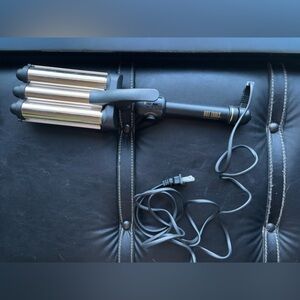 Hot Tools Pro Artist 24k gold 3 barrel hair waver